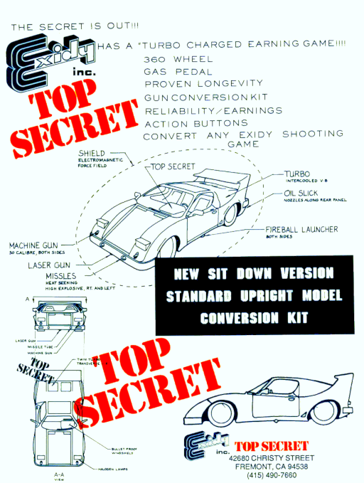 Top Secret (Exidy) (version 1.0) Game Cover